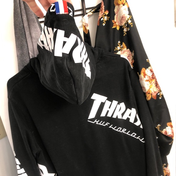 Thrasher Huf collab all over hoodie. - Picture 1 of 5